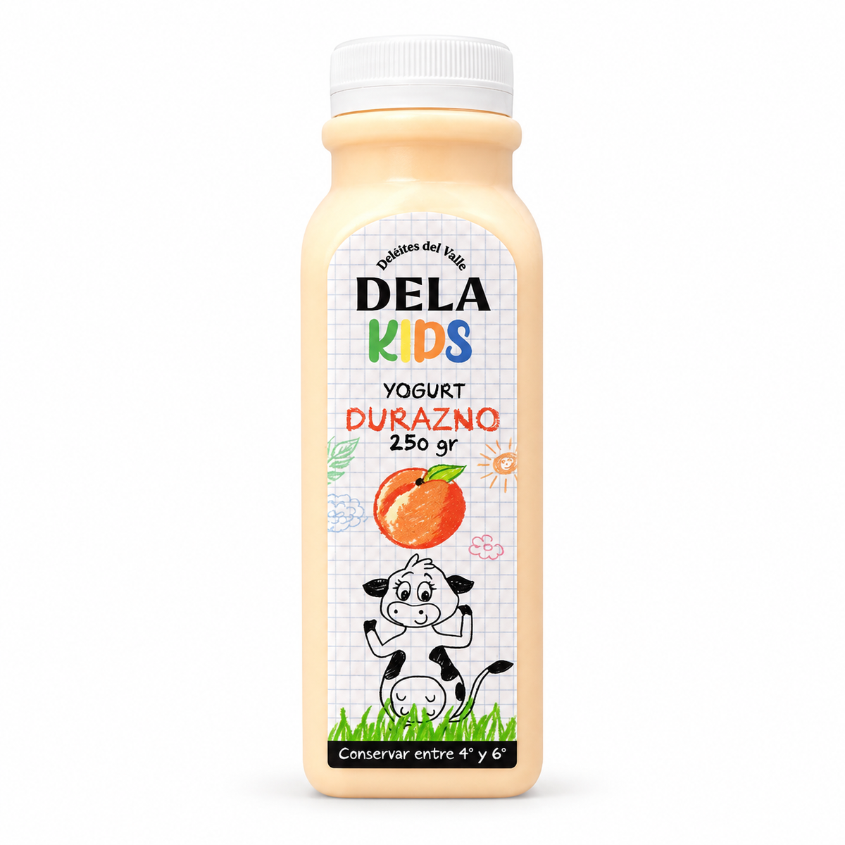 Yogurt con Probióticos 250 g – Durazno