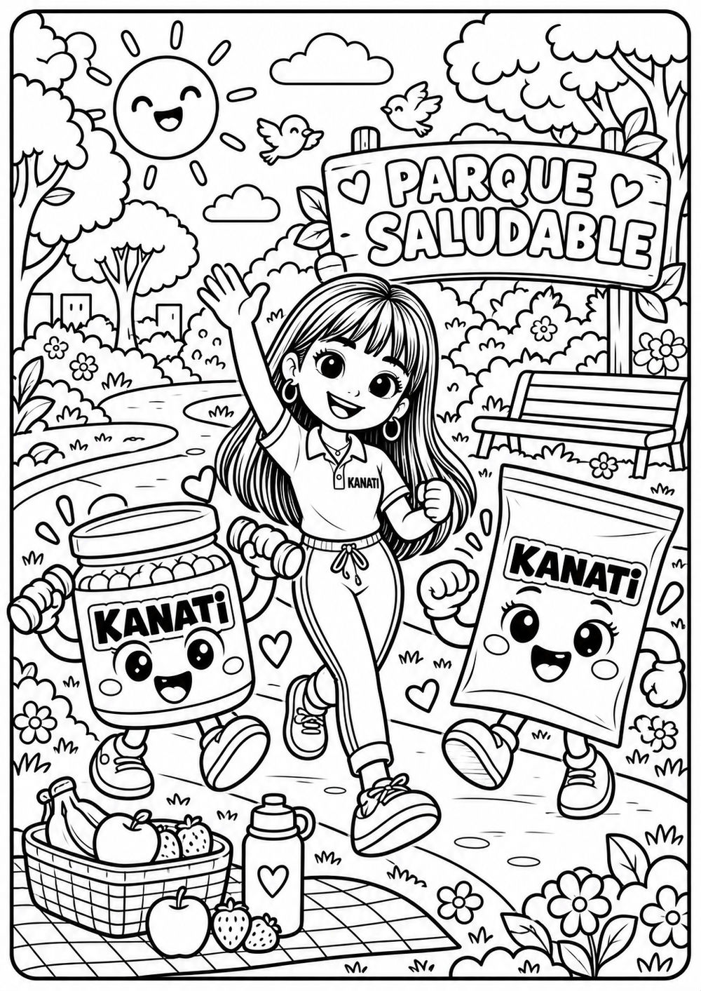 Dibujo de Kanati para colorear