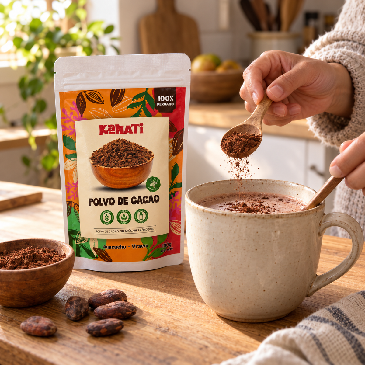 Cacao en Polvo 100% del VRAEM 100 g – foto 2