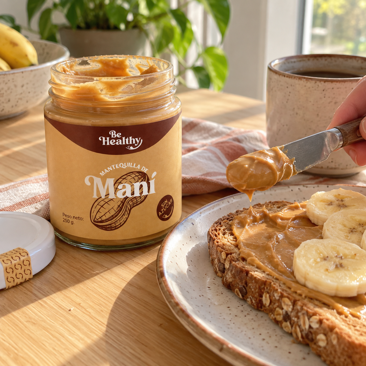 Mantequilla de Maní 100% sin Azúcar 250 g – foto 2