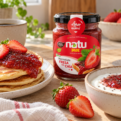 Mermelada de Fresa con Chía y Stevia 250 g – foto 2