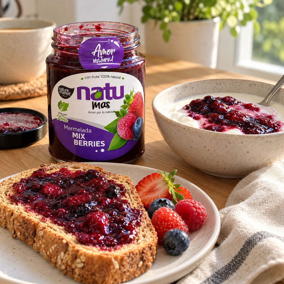 Mermelada Mix Berries con Stevia 250 g – foto 2