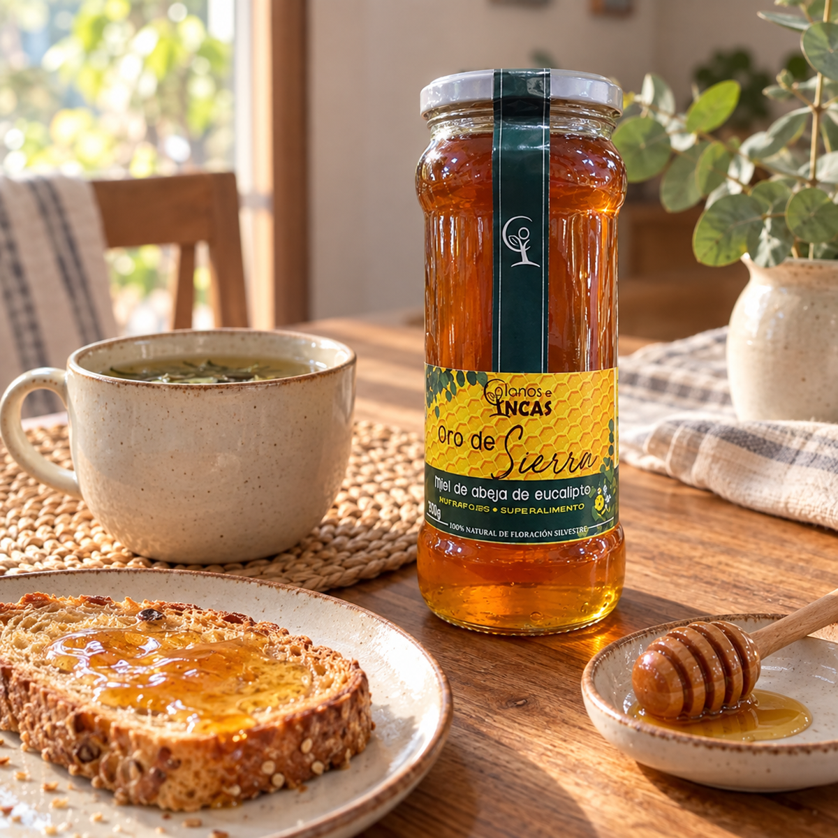 Miel de Abeja de Eucalipto de la Sierra 250 g – foto 2
