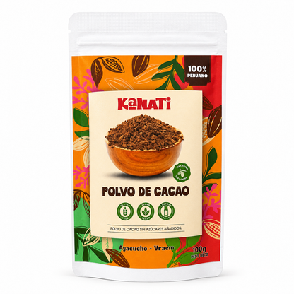 Cacao en Polvo 100% del VRAEM 100 g – Kanati