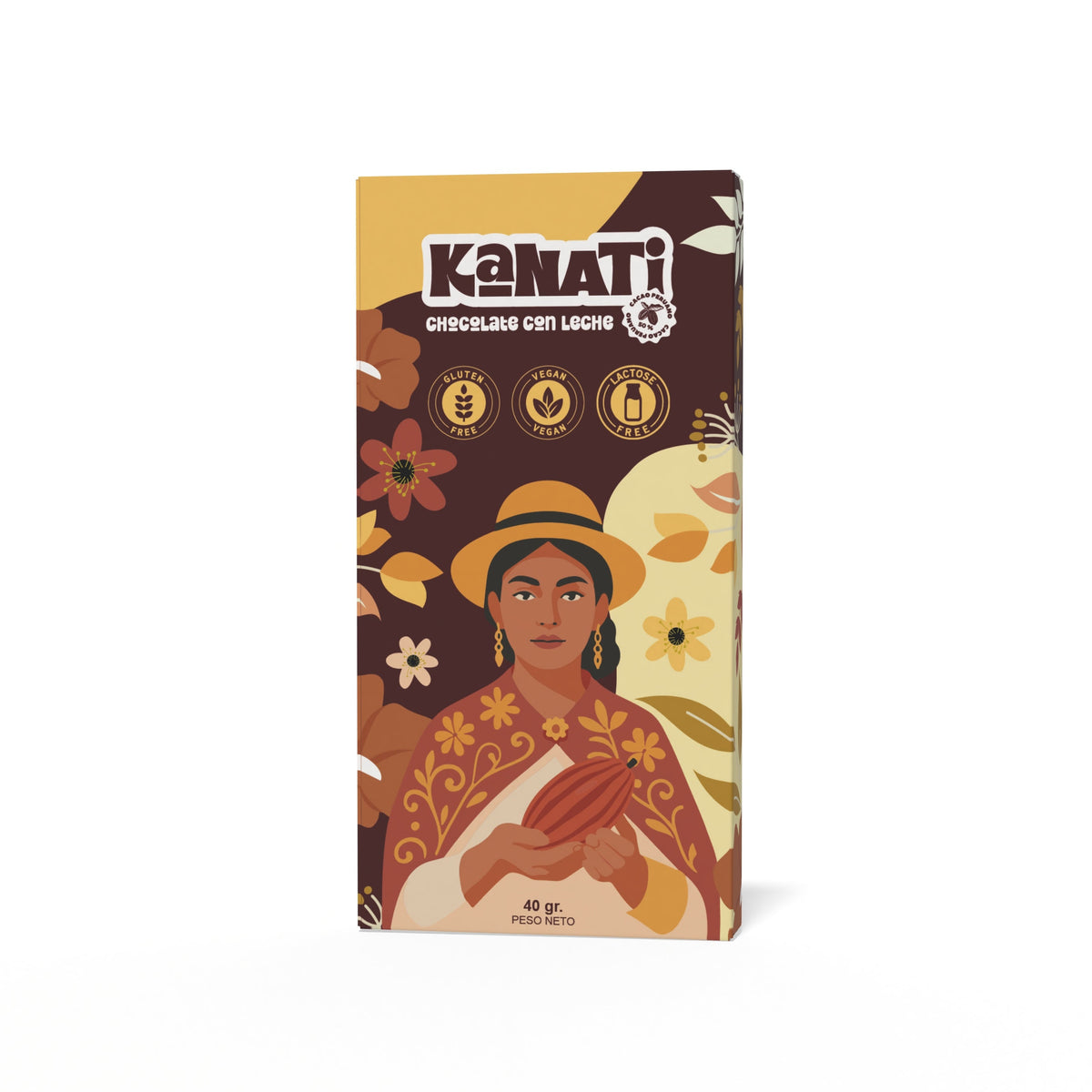 Chocolate con Leche de Almendras 50% Cacao 40 g – Kanati