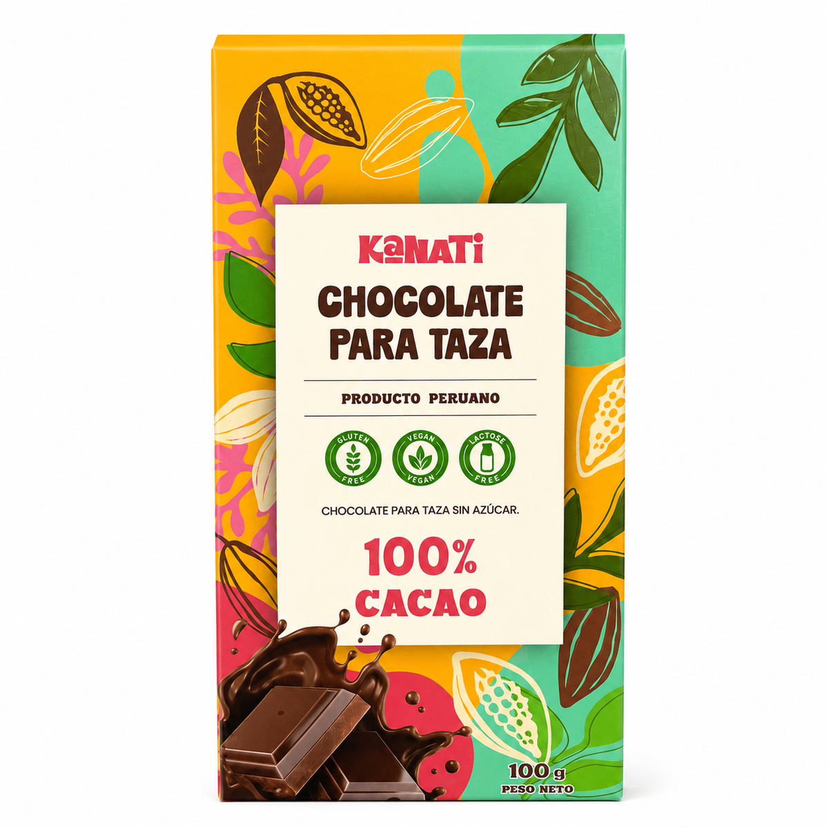 Chocolate para Taza 100% Cacao Peruano 100 g – Kanati