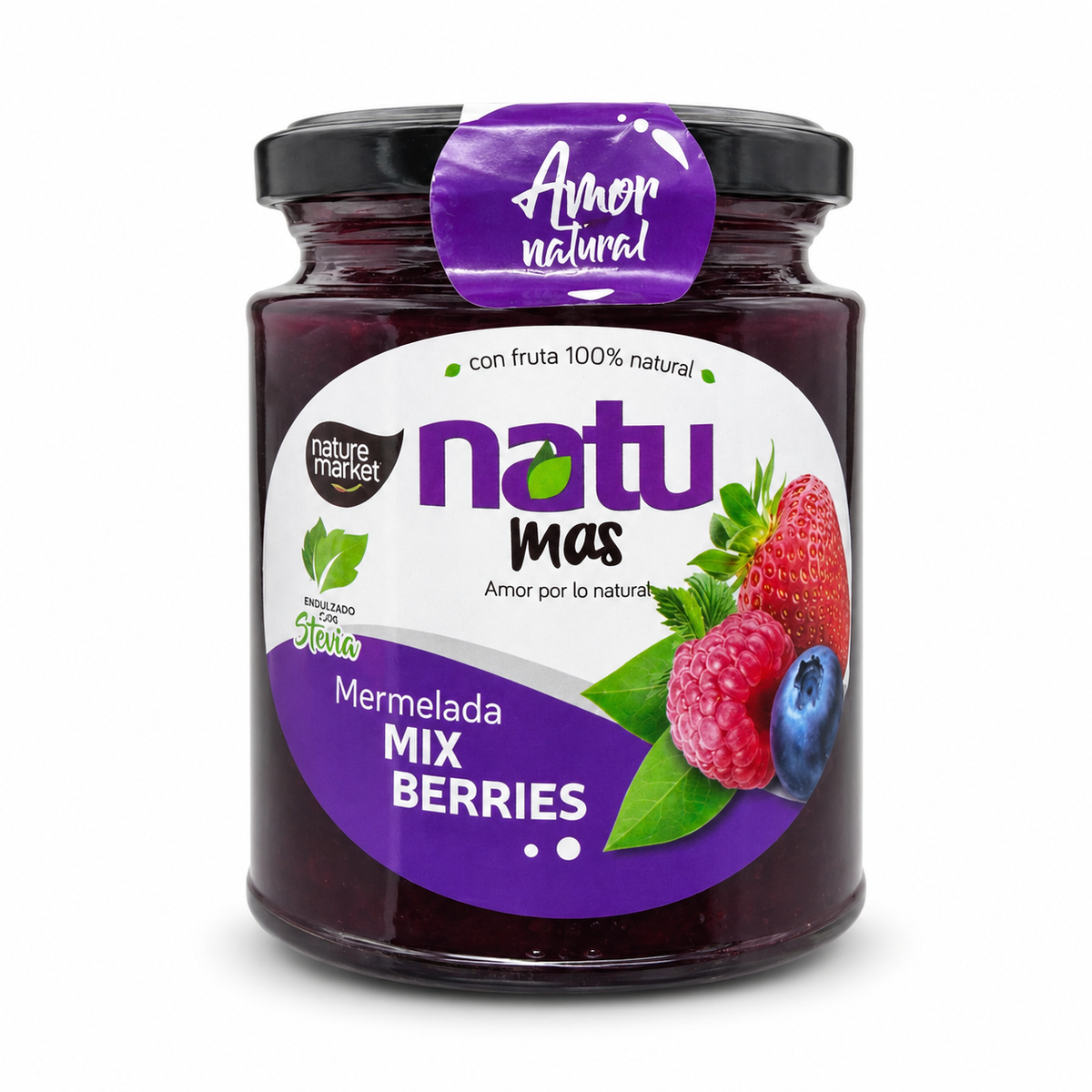 Mermelada Mix Berries con Stevia 250 g – Kanati