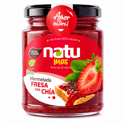 Mermelada de Fresa con Chía y Stevia 250 g – Kanati