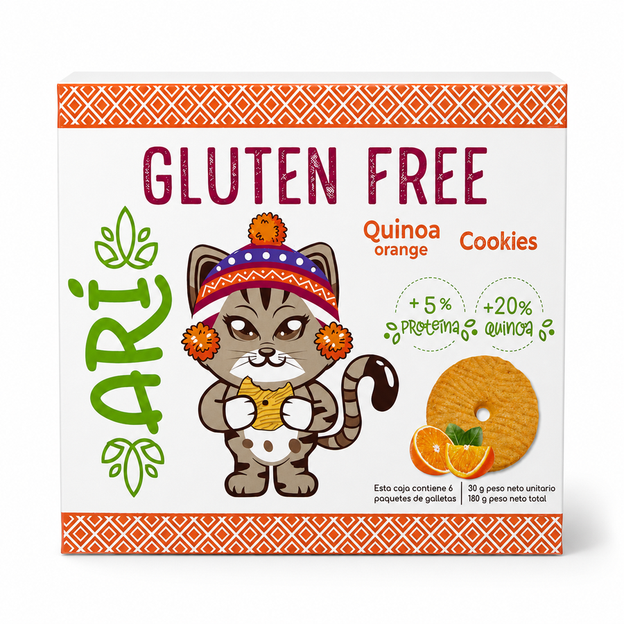Galleta sin Gluten Quinoa Orange SixPack – Kanati