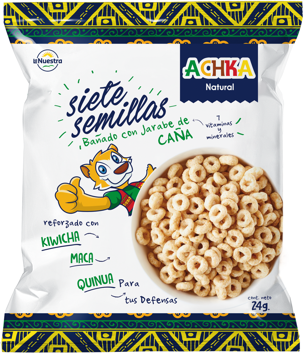 Cereal 7 Semillas 24 g – Jarabe de caña
