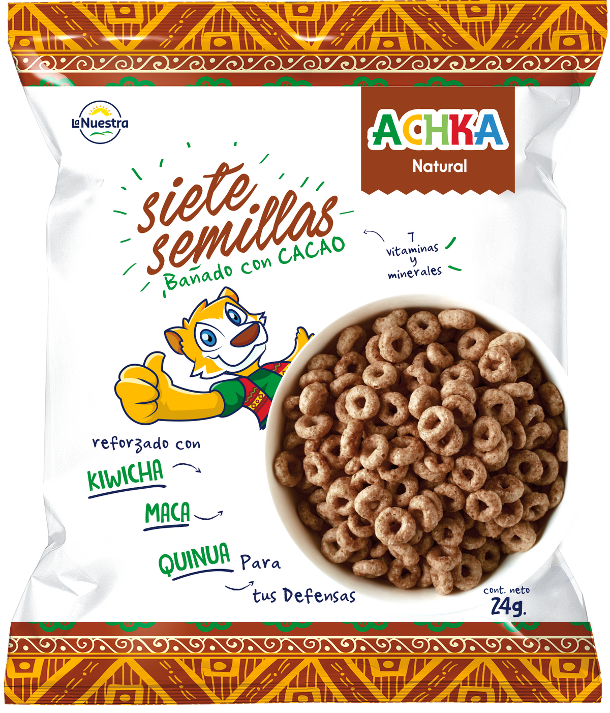Cereal 7 Semillas 24 g – Polvo de cacao