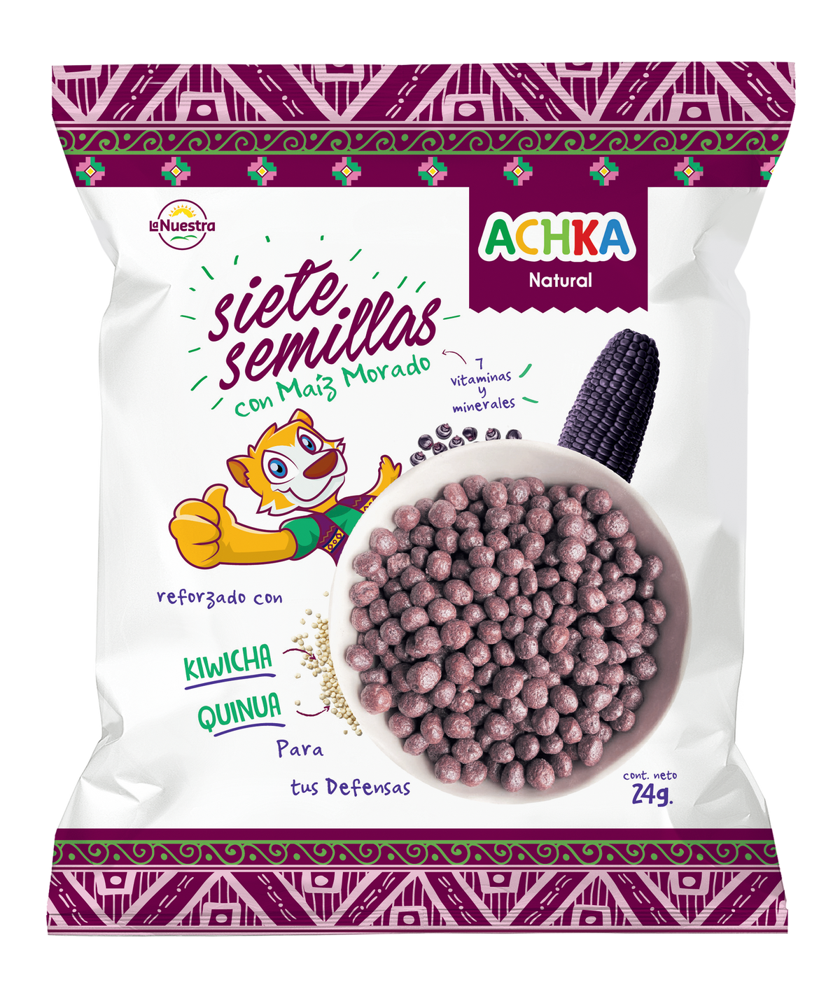 Cereal 7 Semillas 24 g – Maíz morado