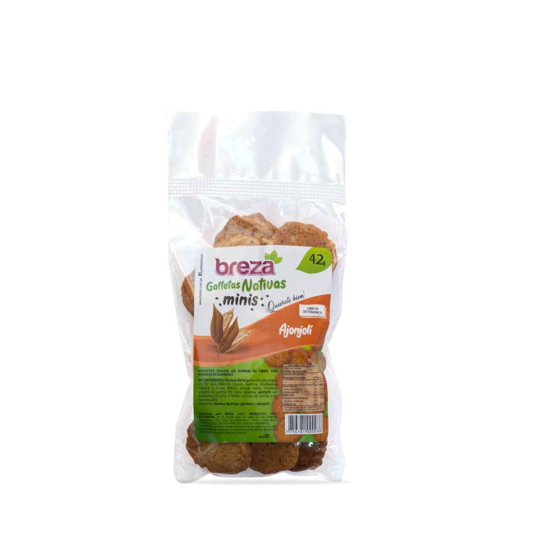 Mini Galletas sin Octógonos 42 g – 9 sabores – Ajonjolí