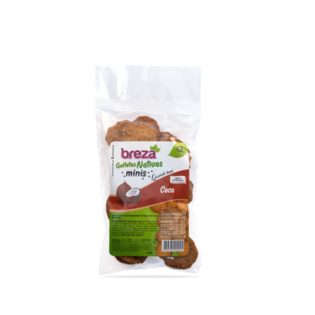 Mini Galletas sin Octógonos 42 g – 9 sabores – Coco