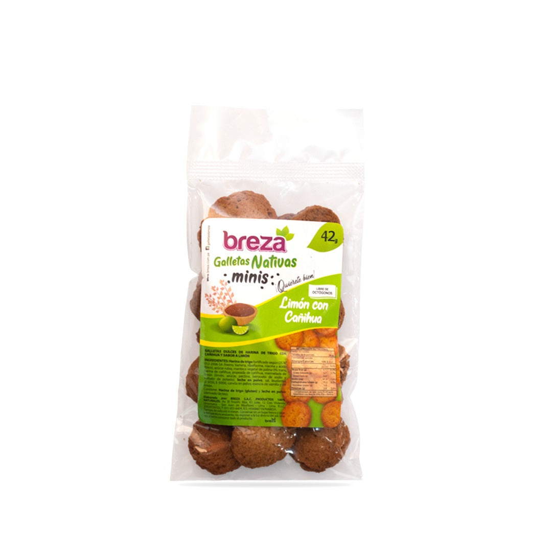 Mini Galletas sin Octógonos 42 g – 9 sabores – Limón con cañihua