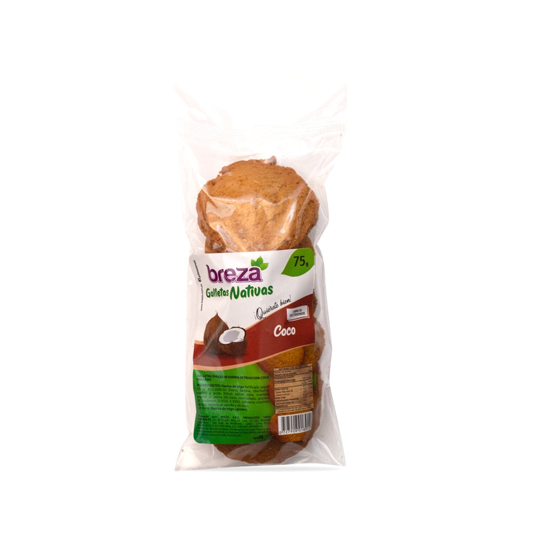 Galletas sin Octógonos 70 g – 9 sabores – Coco