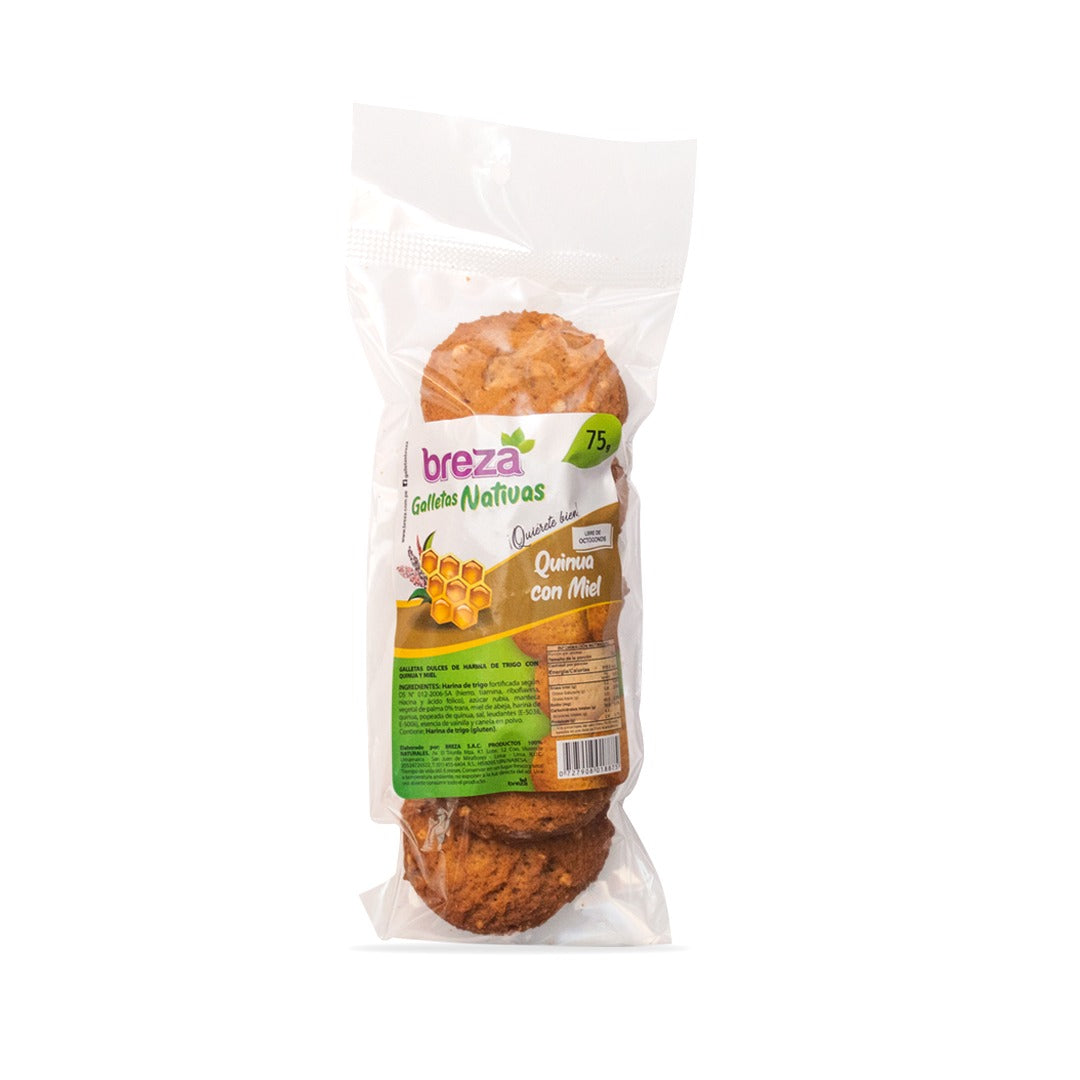 Galletas sin Octógonos 70 g – 9 sabores – Quinua con miel