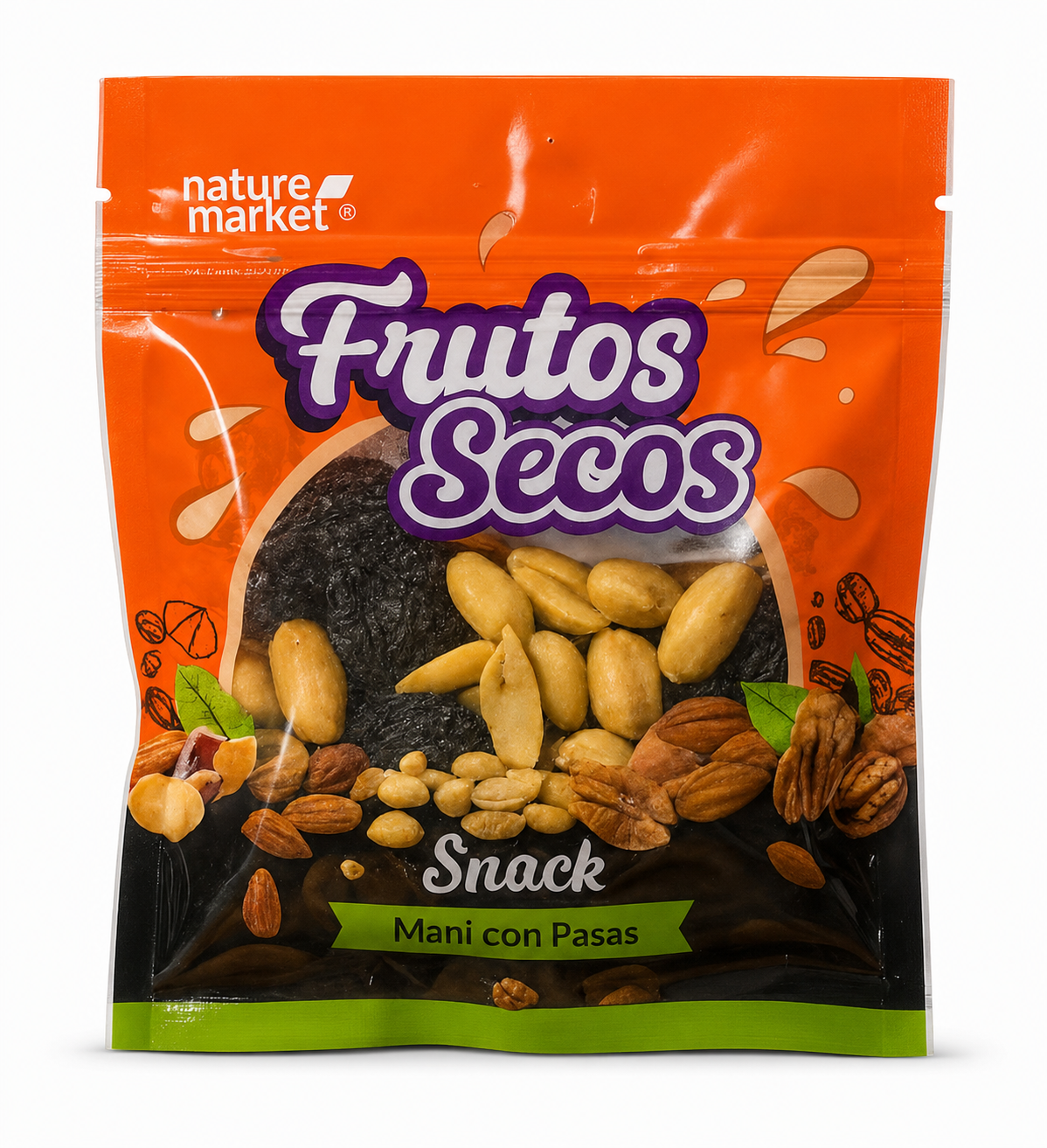 Frutos Secos en Porción Individual – Maní con pasas 40 g