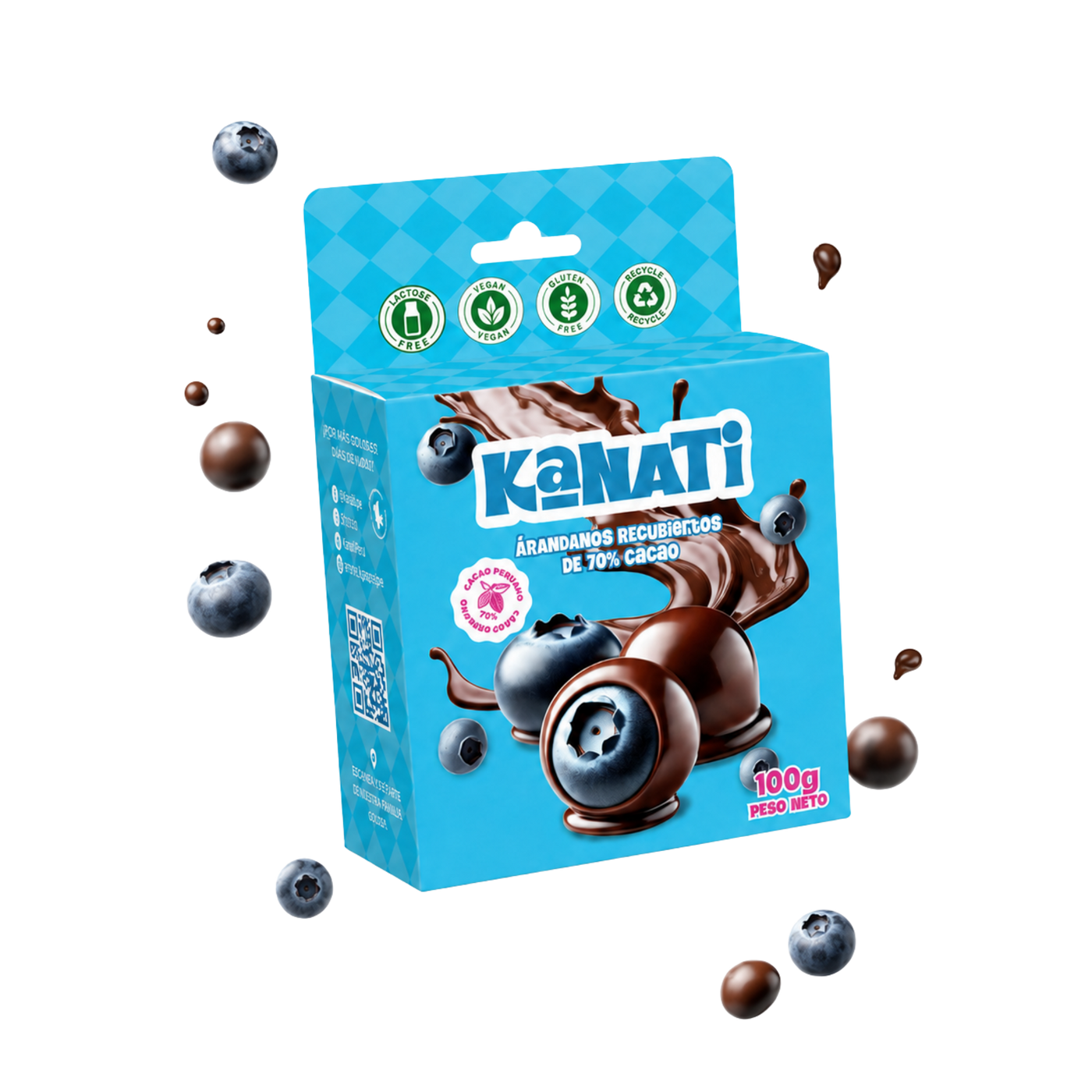 Caja de arándanos 100 g